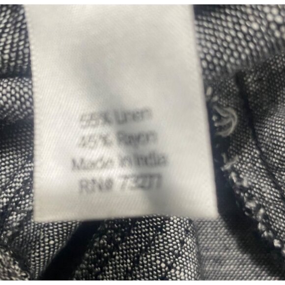 $44 NWT Linen Utility Joggers Womens Size 4 Gray Mid Rise Relaxed Fit Tapered St - Picture 9 of 11